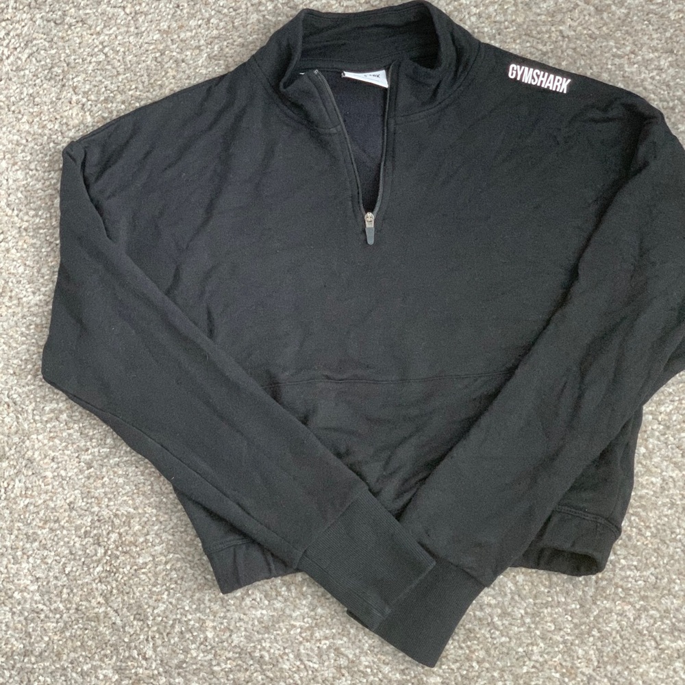 Gymshark half zip crop top